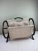Vintage rattan magazine rack