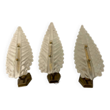 Barovier Murano Glass Sconces Set of 3