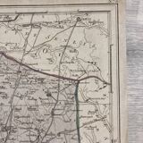 Old map of Pontoise and Gonesse