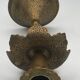 Old persian candle holder, ottoman in brass chiseled XIXth