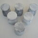 Lot of 6 cockroaches in white marble and gray 80s