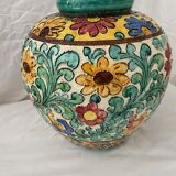 Polychrome floral vase Cerart Monaco