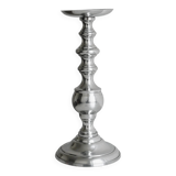 Silver metal candle holder