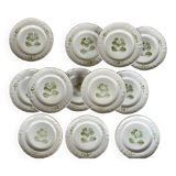 12 flat plates in earthenware, Niderviller