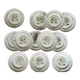 12 assiettes plates en faïence , Niderviller