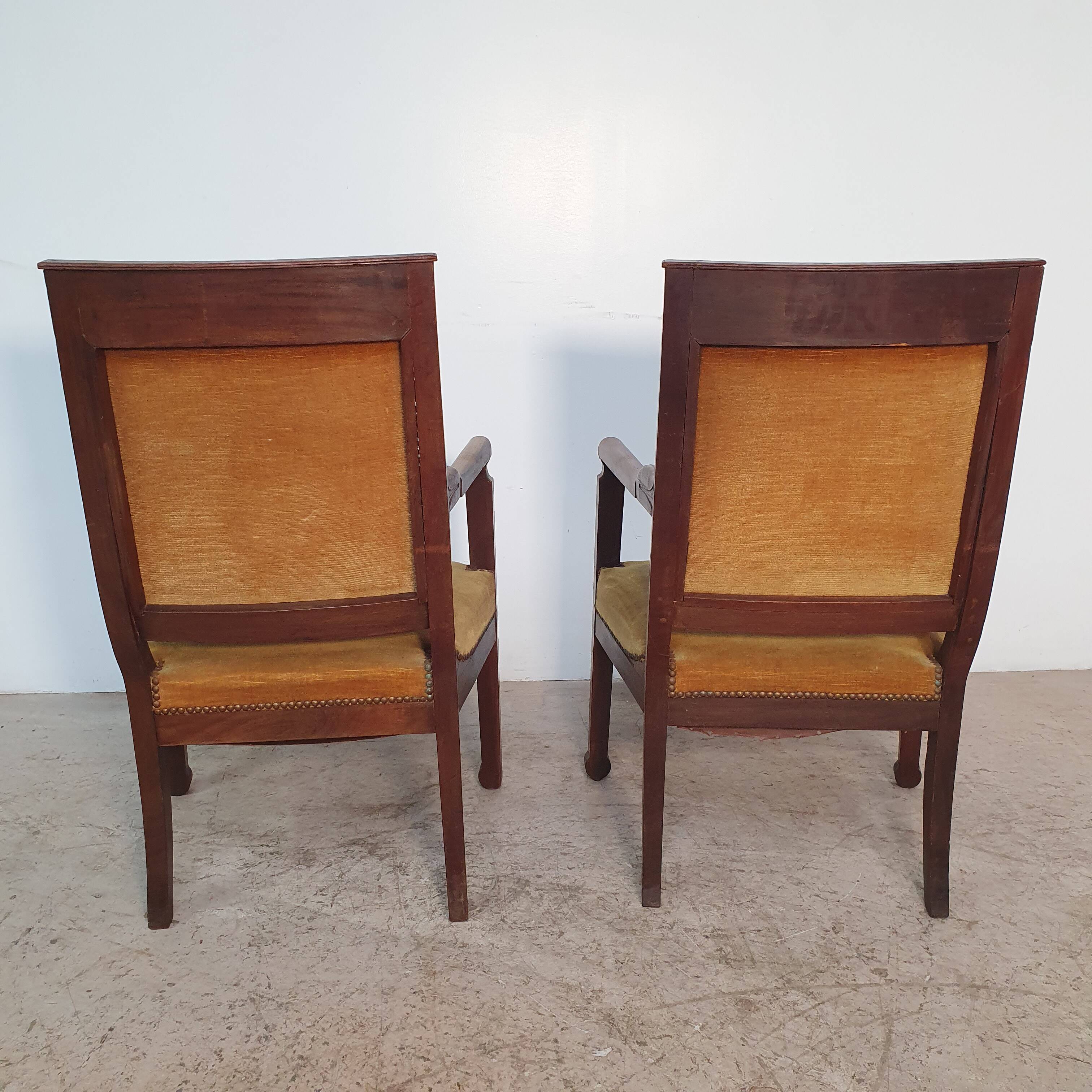 Pair of Empire period armchairs