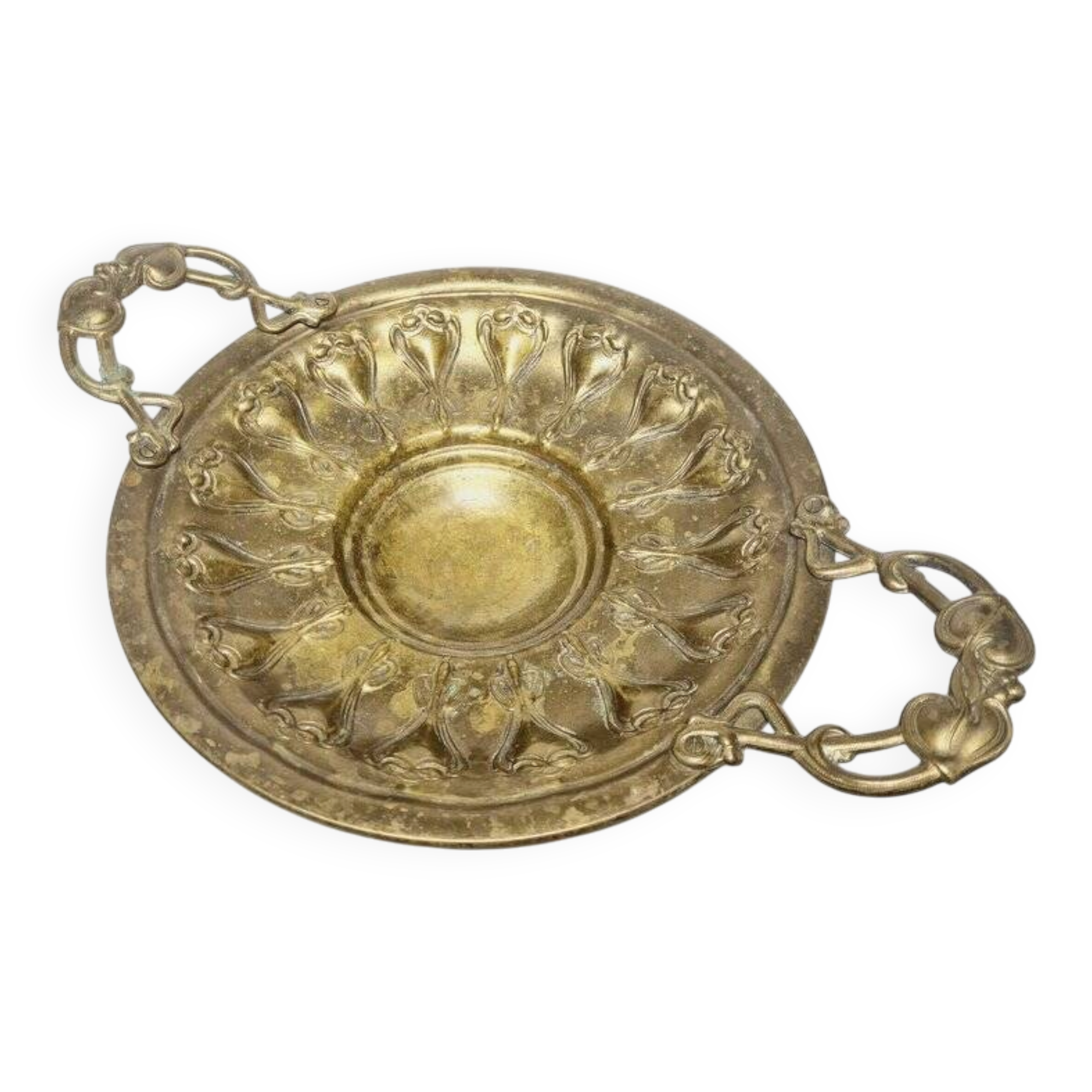 Art Nouveau fruit bowl on stand, Sweden, 1900s