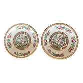 Two English porcelain plates by Bridgewood from the 20th century.