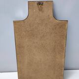 Miroir mural en forme de bouclier avec cadre en laiton, Italie