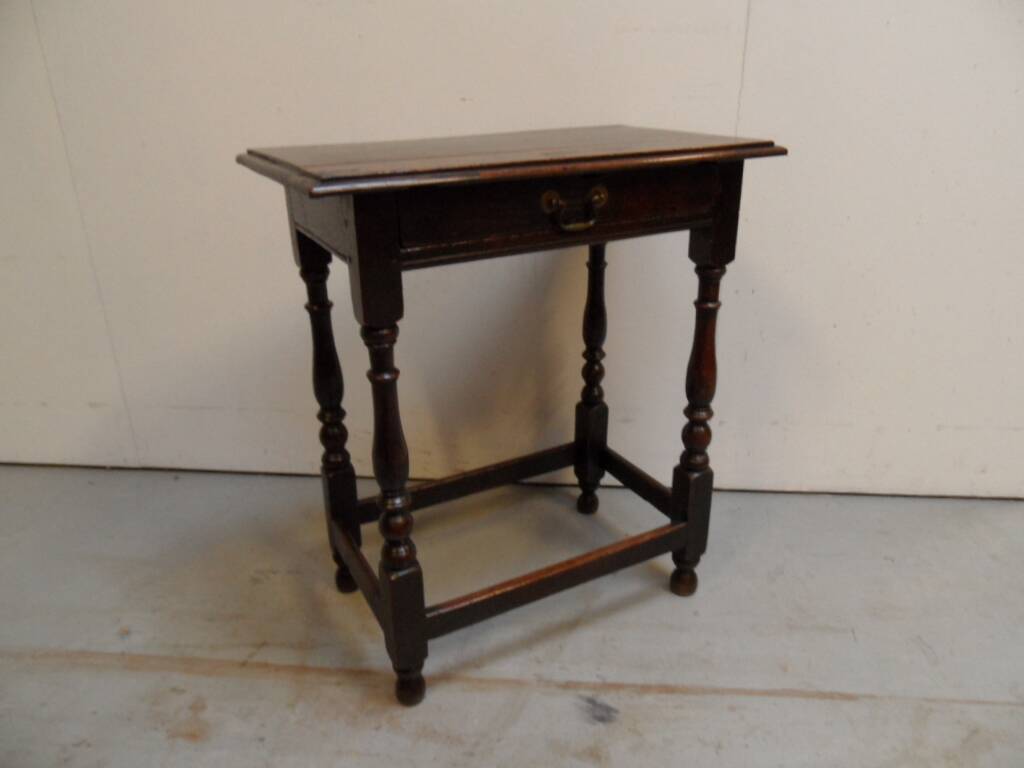Antique oak sidetable