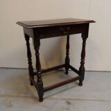 Table d'appoint antique en chêne