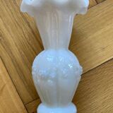 Vintage white opaline vase