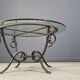 Table basse en fer forgé par René Drouet, années 1940.