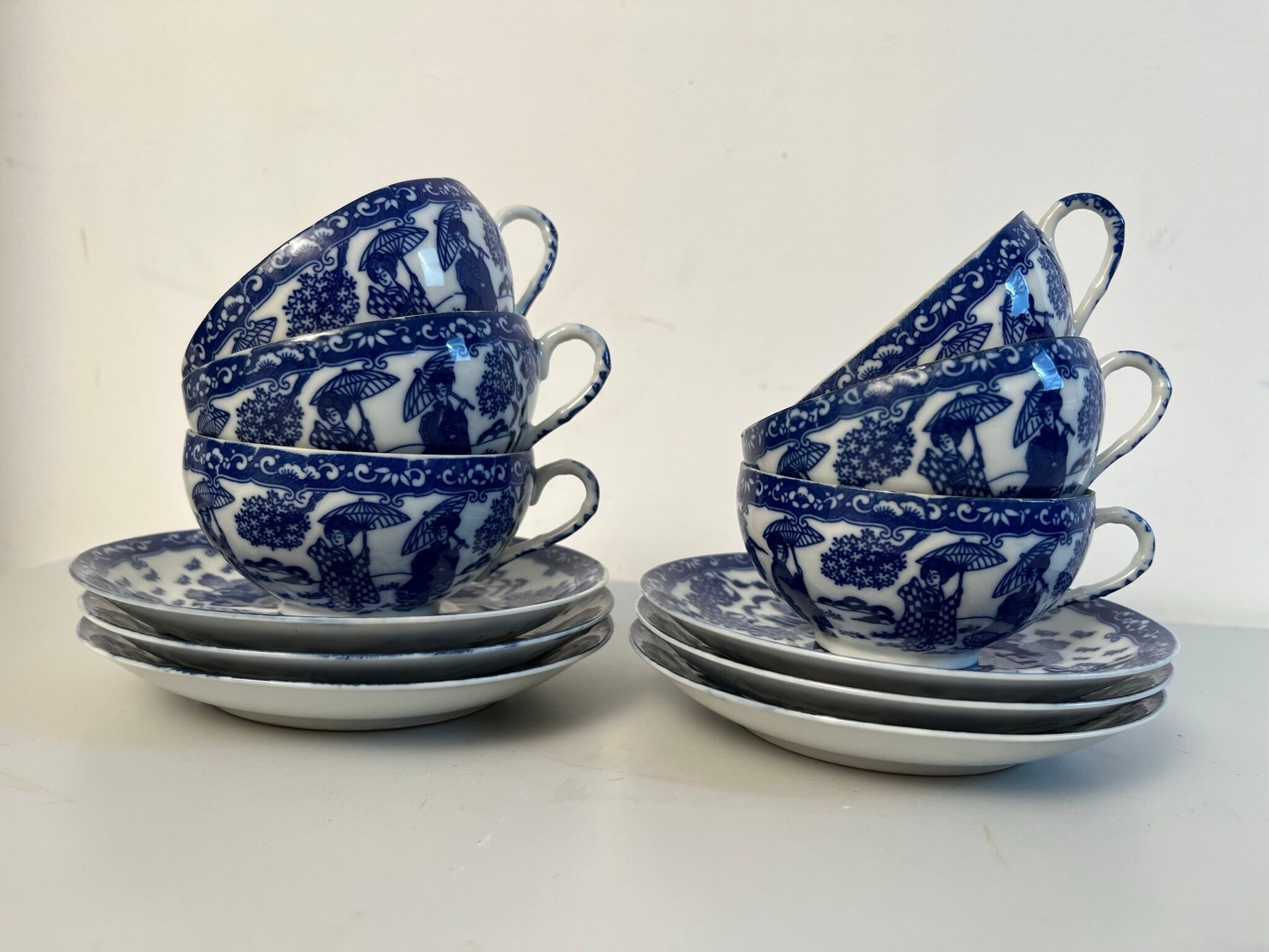 Japanese dragon tea set 12 pieces