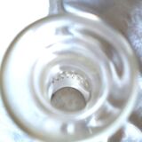 Crystal carafe engraved with small petals