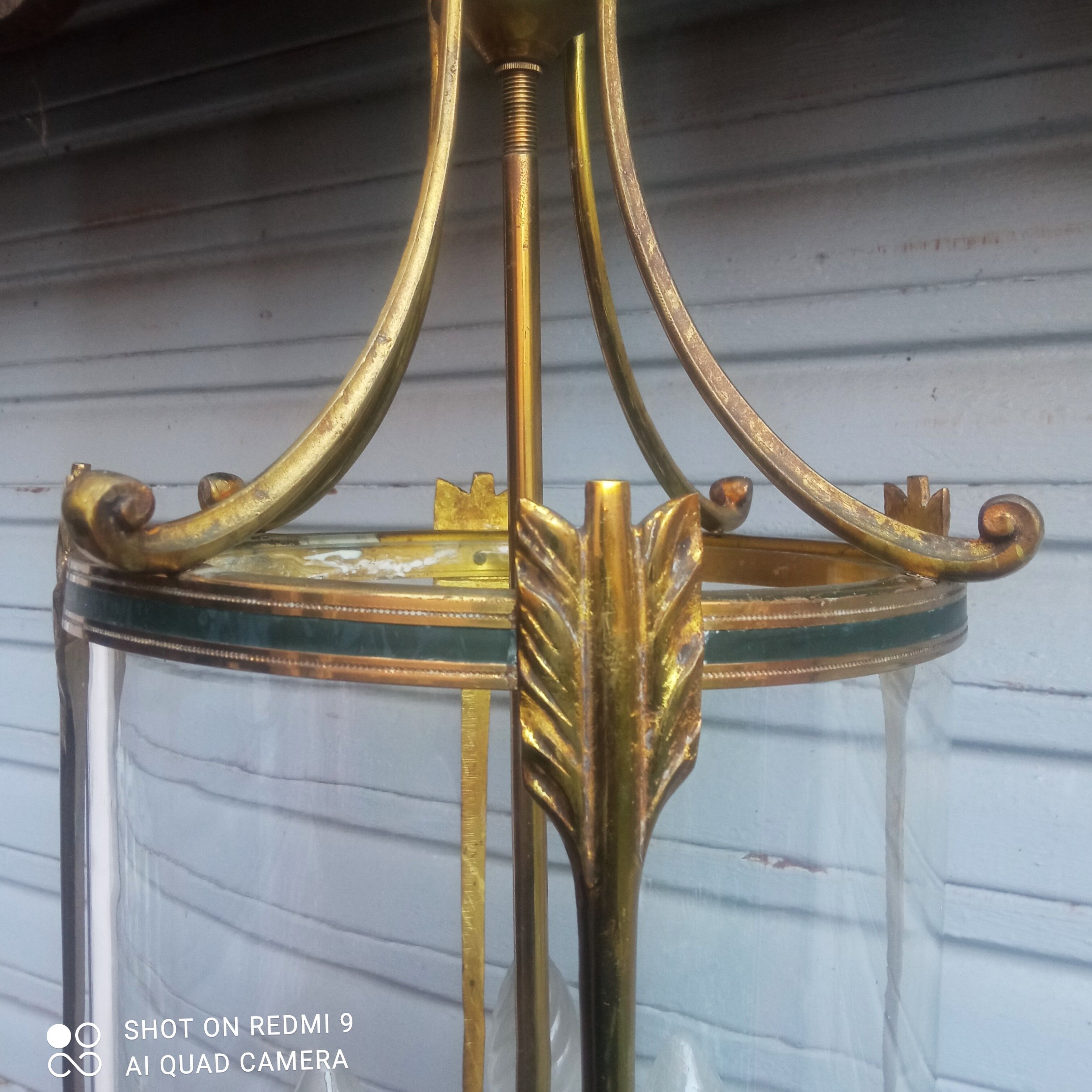 Bronze and brass lantern in Empire style - 4,400 kg!