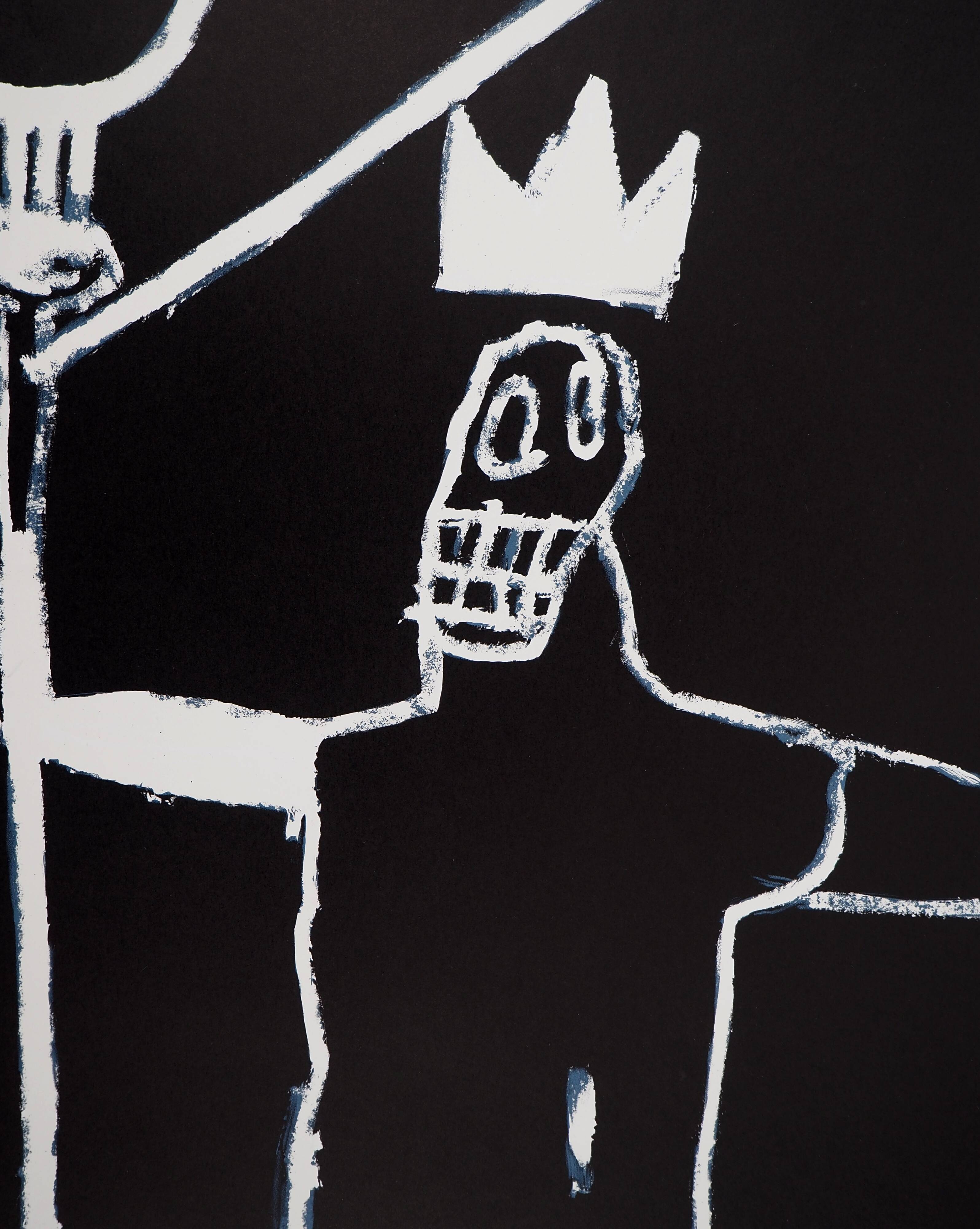 Jean-Michel Basquiat: The King, signed lithograph