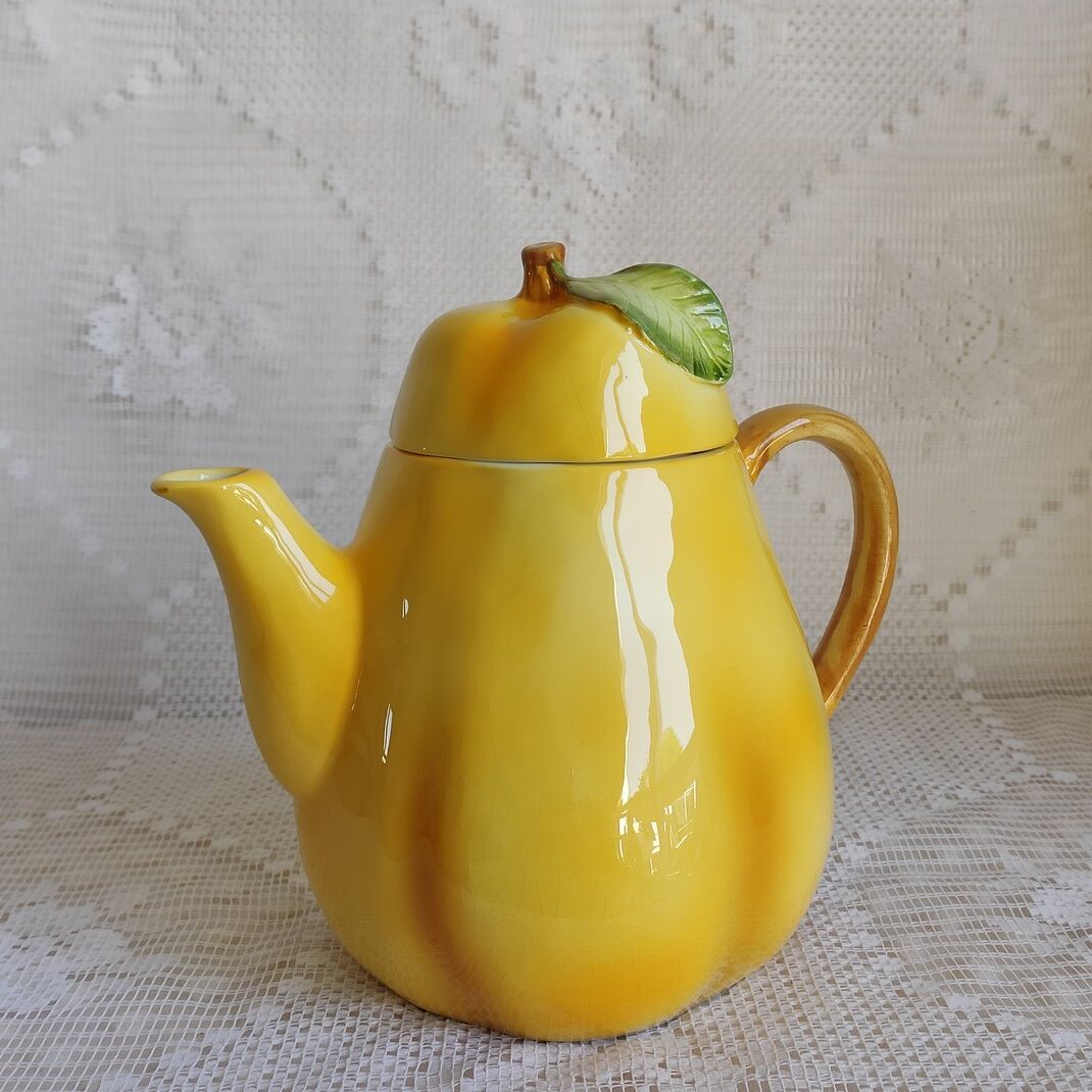 Théière poire barbotine