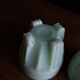 2 coquetiers opaline vert pâle art déco
