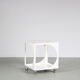 1960s white metal trolley from the Netherlands