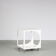 1960s white metal trolley from the Netherlands