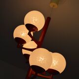 Ceiling chandelier Vintage design lamp from the 60s/70s space age
