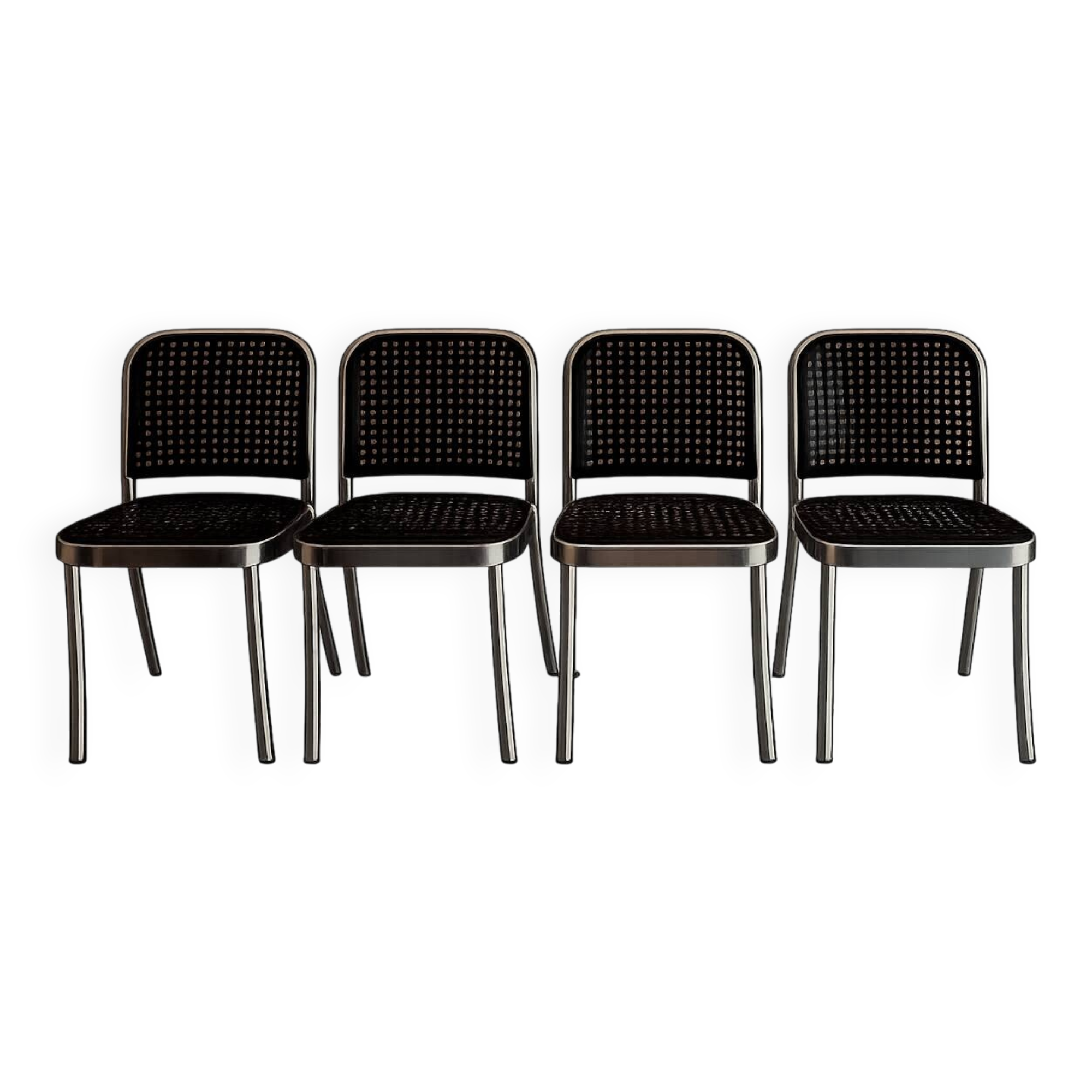 4 Vico Magistretti chairs