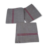 Set 3 burlap towels