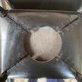 7 armchairs by Couro Brasil in Black Leather