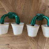 Pair of ceramic wall lights