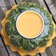 Begging dish and sunflower slip salad bowl