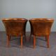 Set of 2 convertible armchairs in sheepskin accent chairs