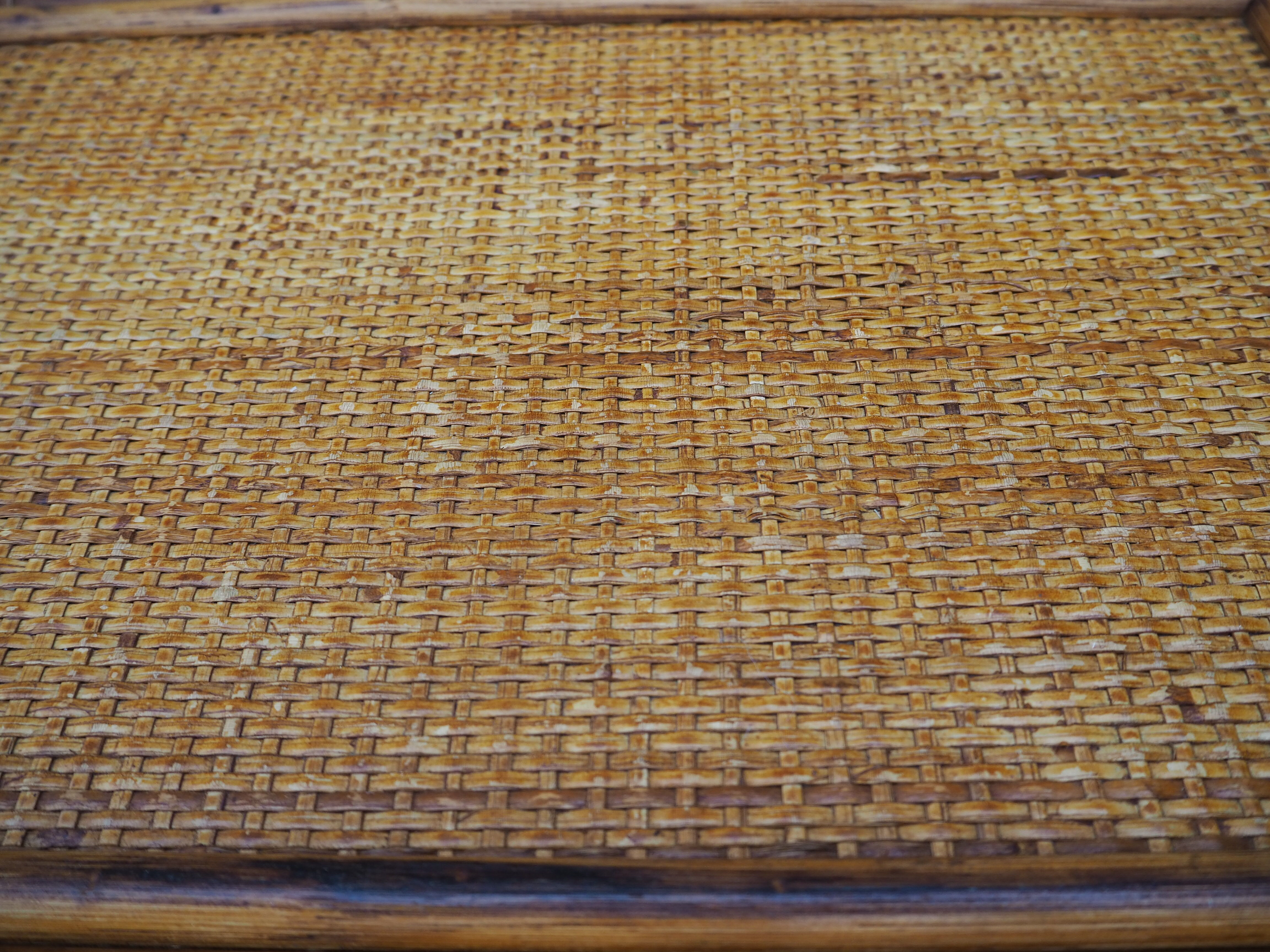 Night table, side table or end of rattan sofa