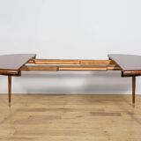 Art Deco Round Extendable Teak Dining Table, France, 1930s