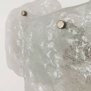 Lampe murale en verre de glace par J.T. Kalmar