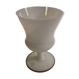 Vase en opaline et bronze