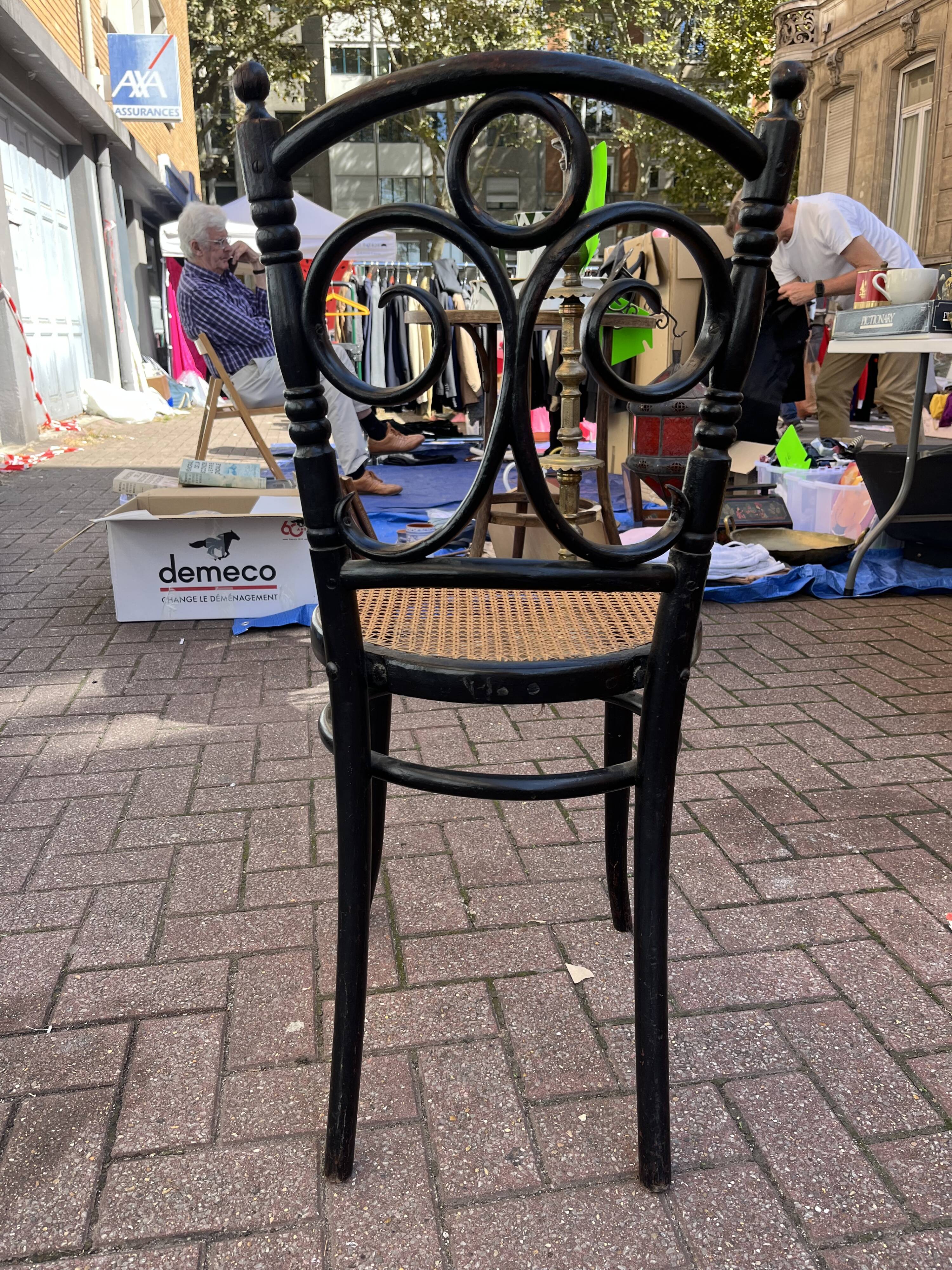 Chaise bistrot ancienne Fischel