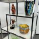 Mid-century modern chrome shelf by Milo Baughman