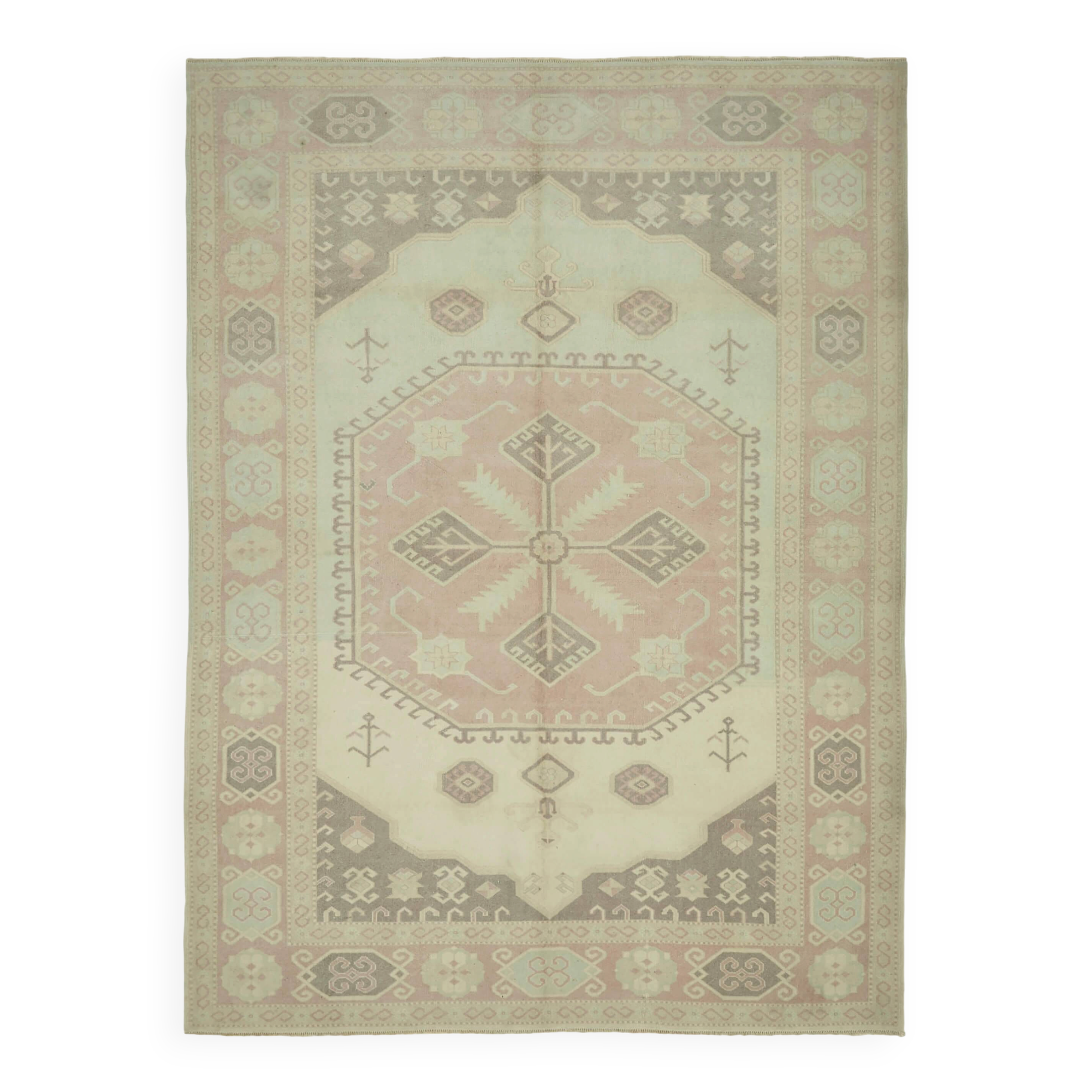 Turkish Vintage Anatolian Rug 221 cm x 300 cm