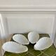 Antique porcelain cups scallops
