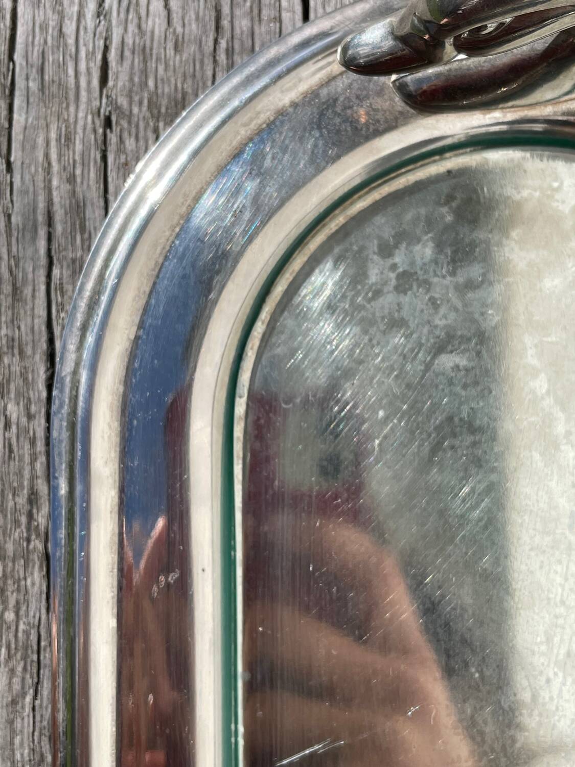 Silver-plated duck dish