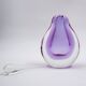 Flacon à parfum en verre soufflé violet « Sommerso »
