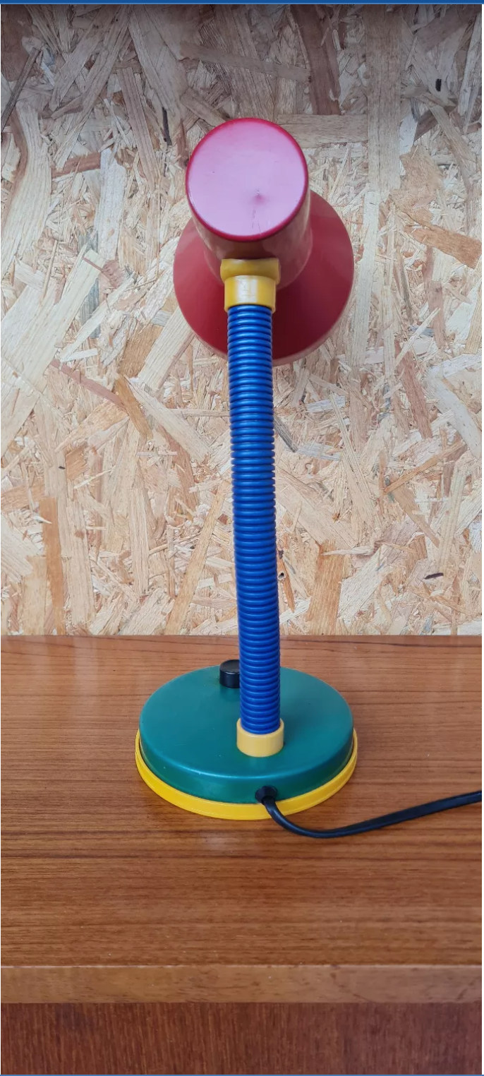 Table lamp primary color 1980