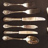 Christofle model marly ménagère silver metal