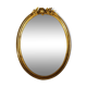 Miroir ovale bois doré 45 x 34