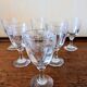 Verres anciens en cristal gravées