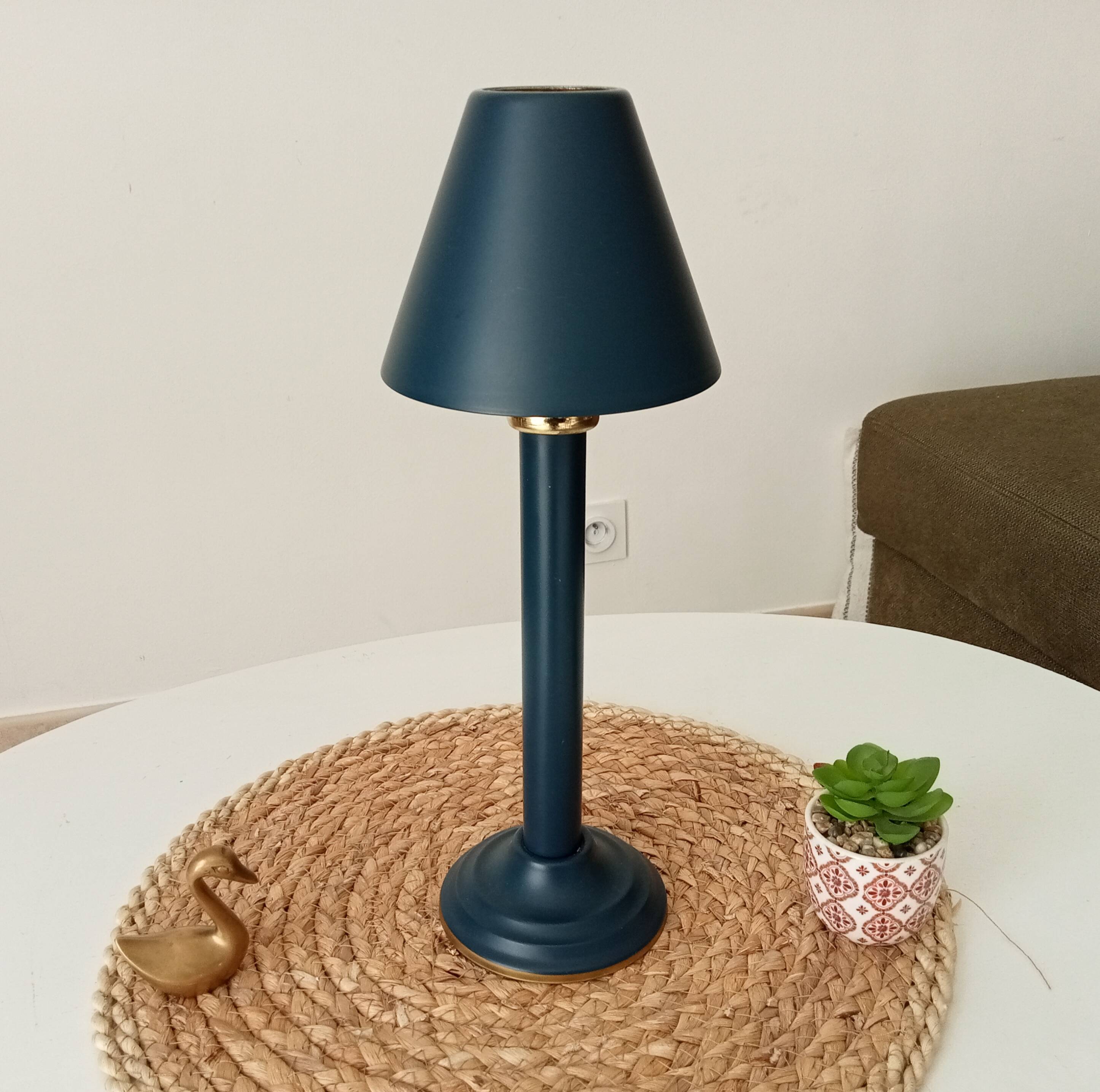 Vintage candle holder lamp from the 70s/80s