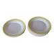 11 assiettes jaune KG Lunéville france