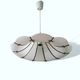 Large Modernist white acrylic hanging light lamp 1970s