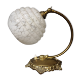 Desk lamp art deco glass Clichy